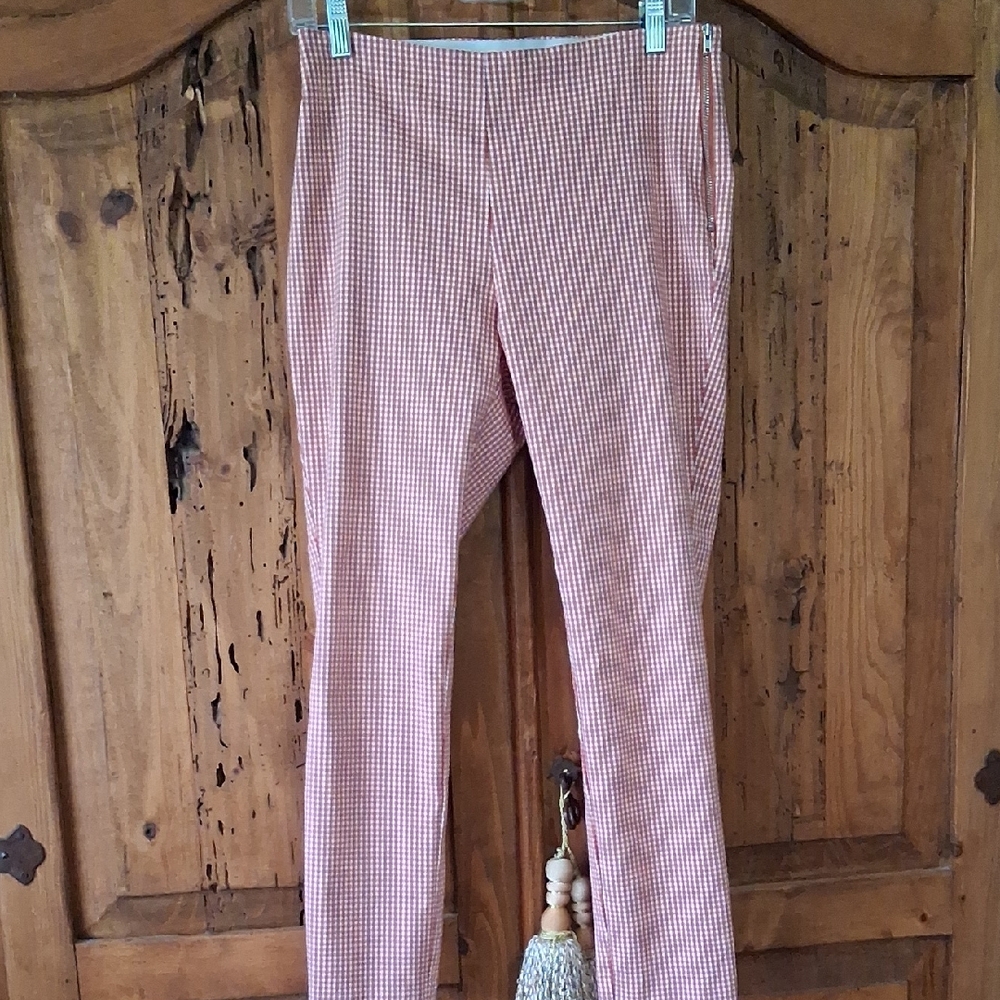 a new day Orange and White Checkered Pants